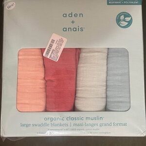aden + anais Organic Muslin Swaddle Blankets - gender neutral colors!